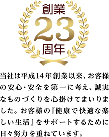 創業23周年